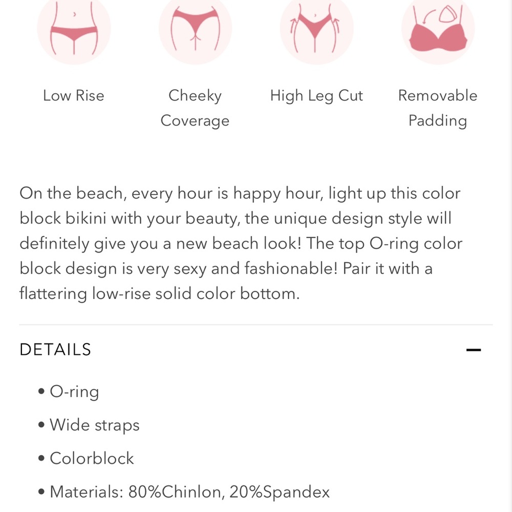 Color block o-ring bikini - Picture 5 of 5